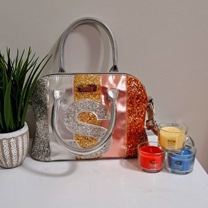 JUSTICE TWEEN BRAND SHOULDER BAG WITH LETTER S ON FRONT